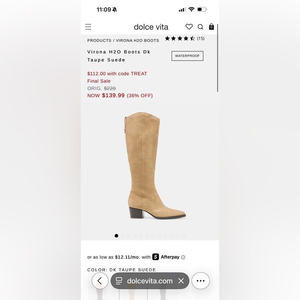 Dolce Vita DK Taupe Suede Over-the-Knee Boots